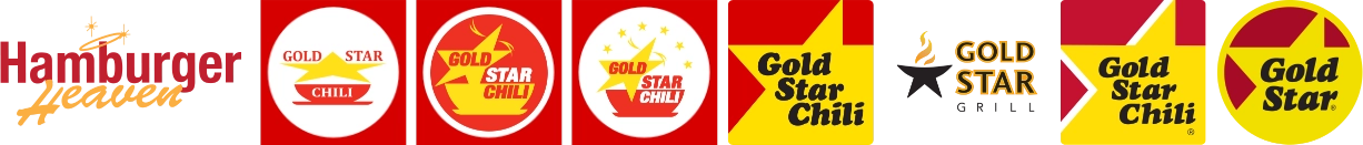 Examples of Gold Star logos over time
