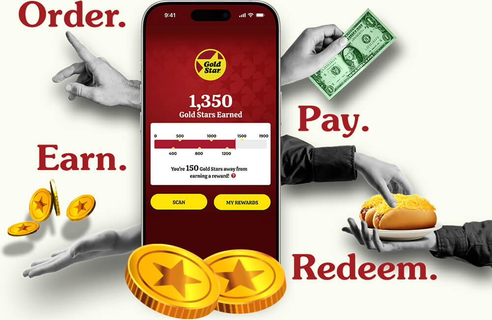 Ways to earn Gold Stars in the app.