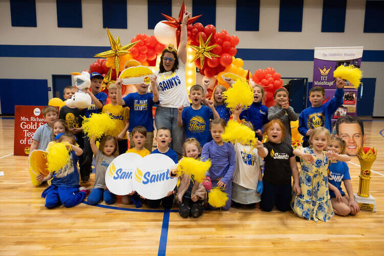 Teacher and her students