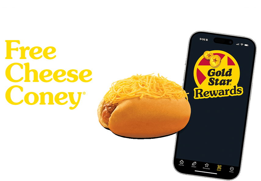 App exclusive offer: free cheese coney on July 30th with Coca-Cola purchase.