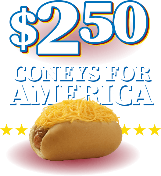 $2.50 Coneys for America