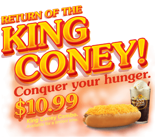 Return of the King Coney! $7.99 for a limited time!