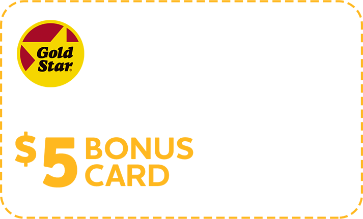 $5 Bonus Card. Valid January 1 to February 28, 2021
