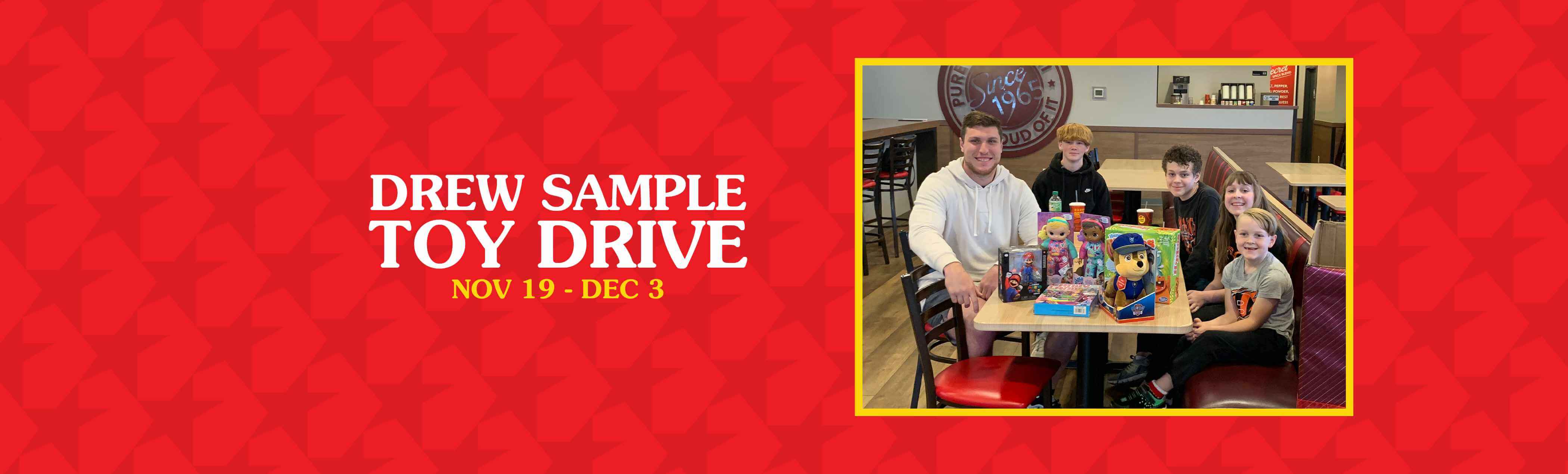 Drew Sample Toy Drive
